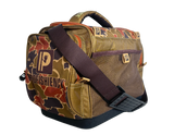 PROFISHIENCY camo tackle bag with shoulder strap and P logo
