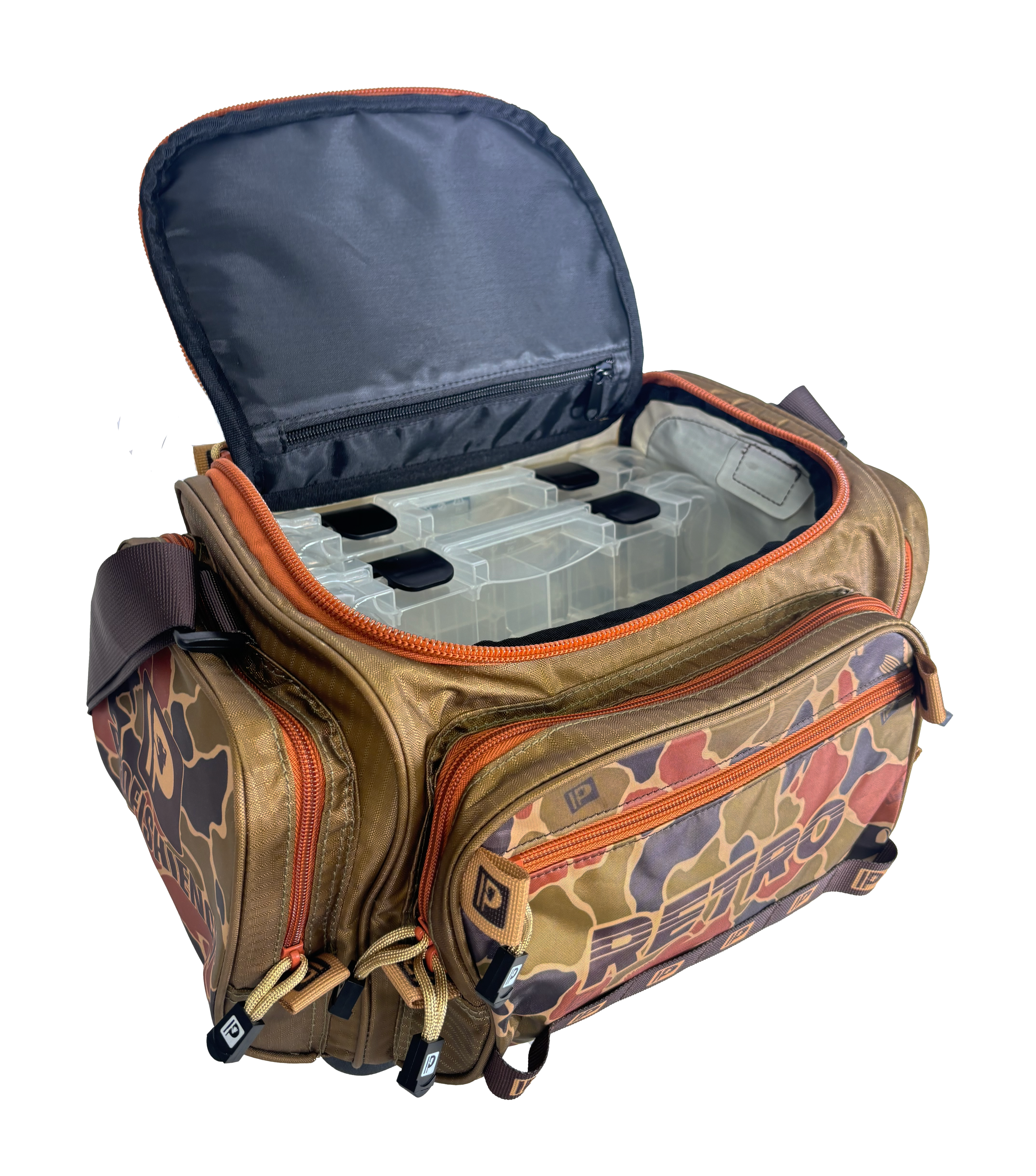 discount fishing tackle bags Plano Weekend 3700 Bag Wave its compression molded bottom is 100% waterproof to ensure your gear stays dry even in standing water and tacky feet grip any surface to ensure your bag isnt sliding around inside your boat Bass Pro Shops Prodigy 3600
