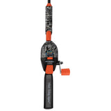 Black Profishiency Tangle-Free Combo poles with ergonomic handles, designed to prevent tangles during fishing.