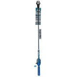 Front view of Kid Casters Blue Tangle-free youth fishing kit