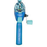 Side view of Blue Kid Casters tangle-free youth fishing kit
