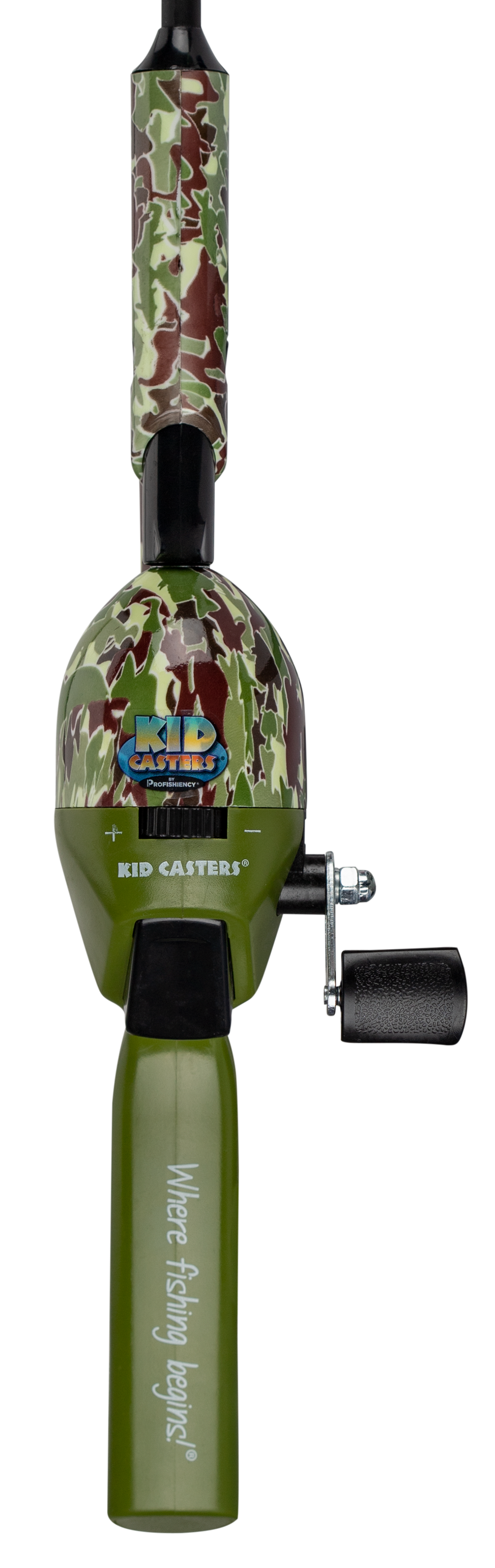 anti tangle fishing reel for kids Kid Casters Tangle-Free Youth Spincast Combo The Kid Casters Kazy no tangle combo comes equipped with a 34 in Best Kids Fishing Poles of