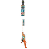 KID CASTERS KRAZY TANGLE-FREE kids fishing rod with orange handle and multicolor pattern