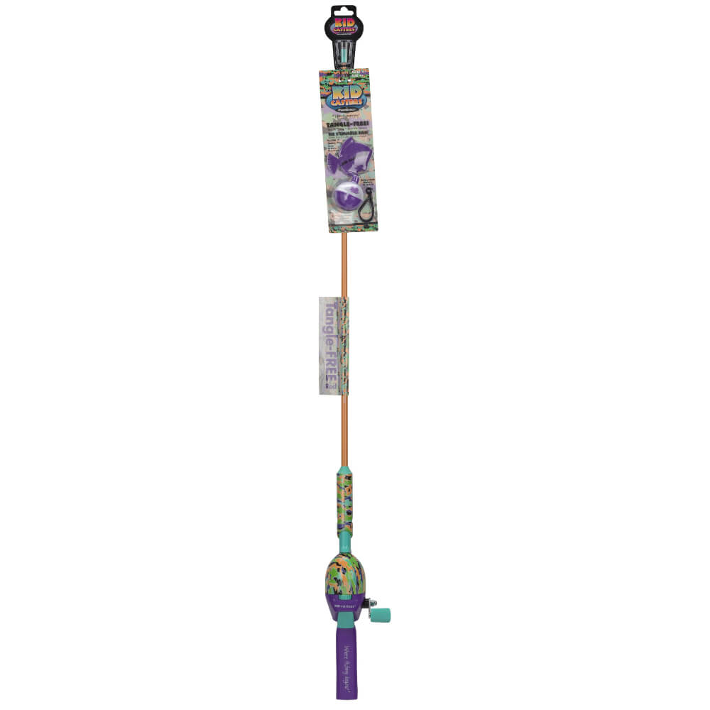 best tangle free fishing reel Kid Casters Krazy Tangle-Free Combo 1 gear ratio Comes with a casting plug Best Spincast Reels