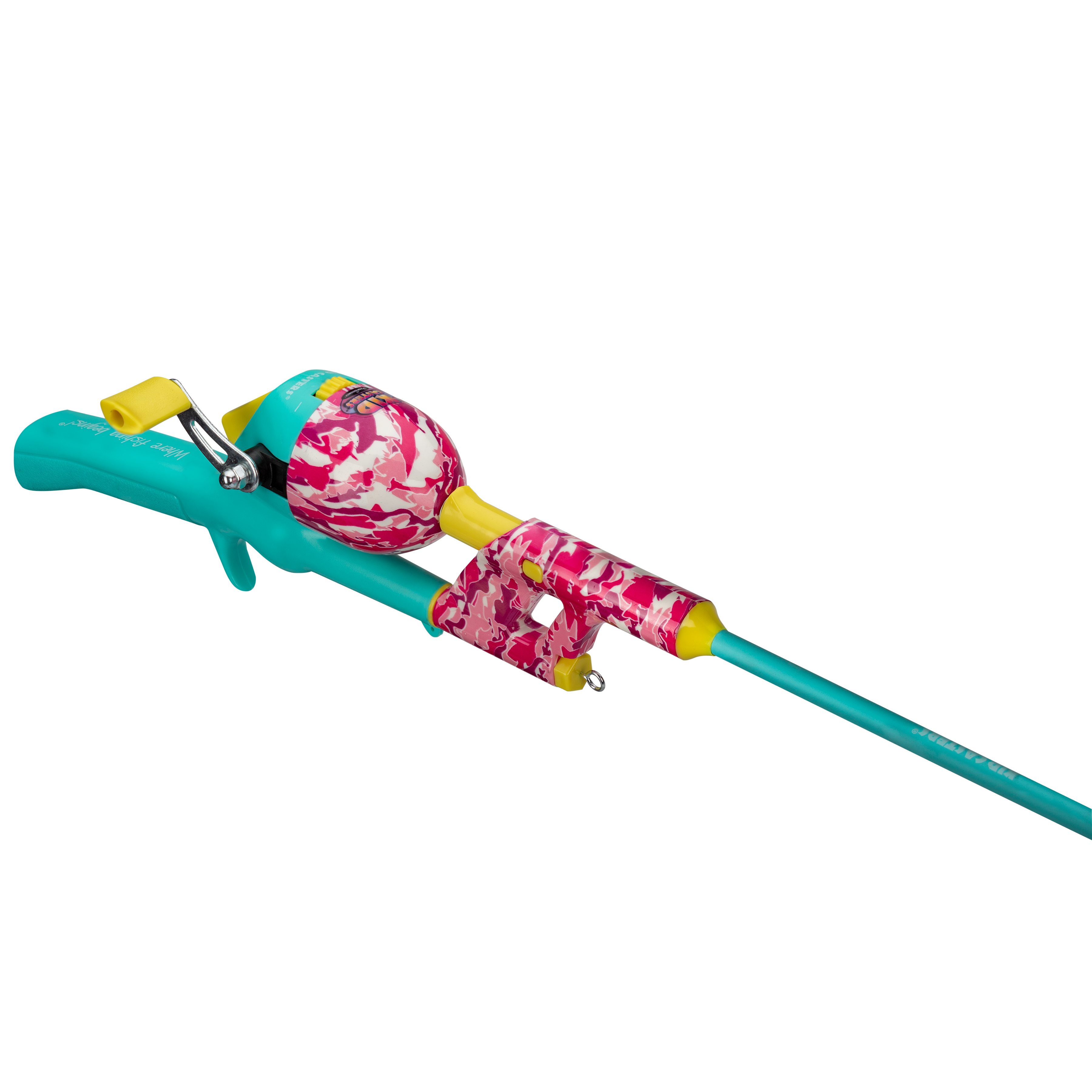 camo kids fishing pole Lanaak - Green - Kids Fishing Pole for Boys, Girls and Youth This keeps the line flowing smoothly as he learns to cast and retrieve Kid Casters Neon Tangle Free