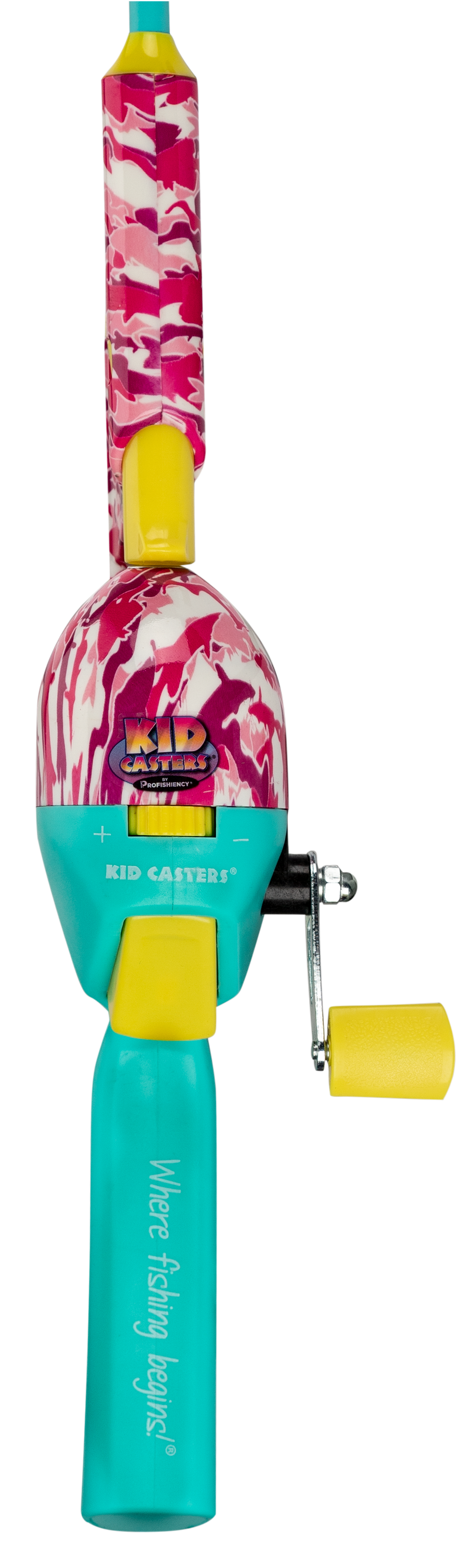 anti tangle fishing reel for kids Kid Casters Tangle-Free Youth Spincast Combo The Kid Casters Kazy no tangle combo comes equipped with a 34 in Best Kids Fishing Poles of
