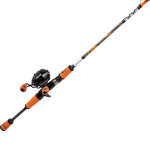  ProFISHiency: 5' High Vis Micro Spincast Combo, Soft Padded  Handle and Foregrip, Micro Spincast Reel w/ 4.1:1 Gear Ratio, Foldable  Handle w/EVA Knob