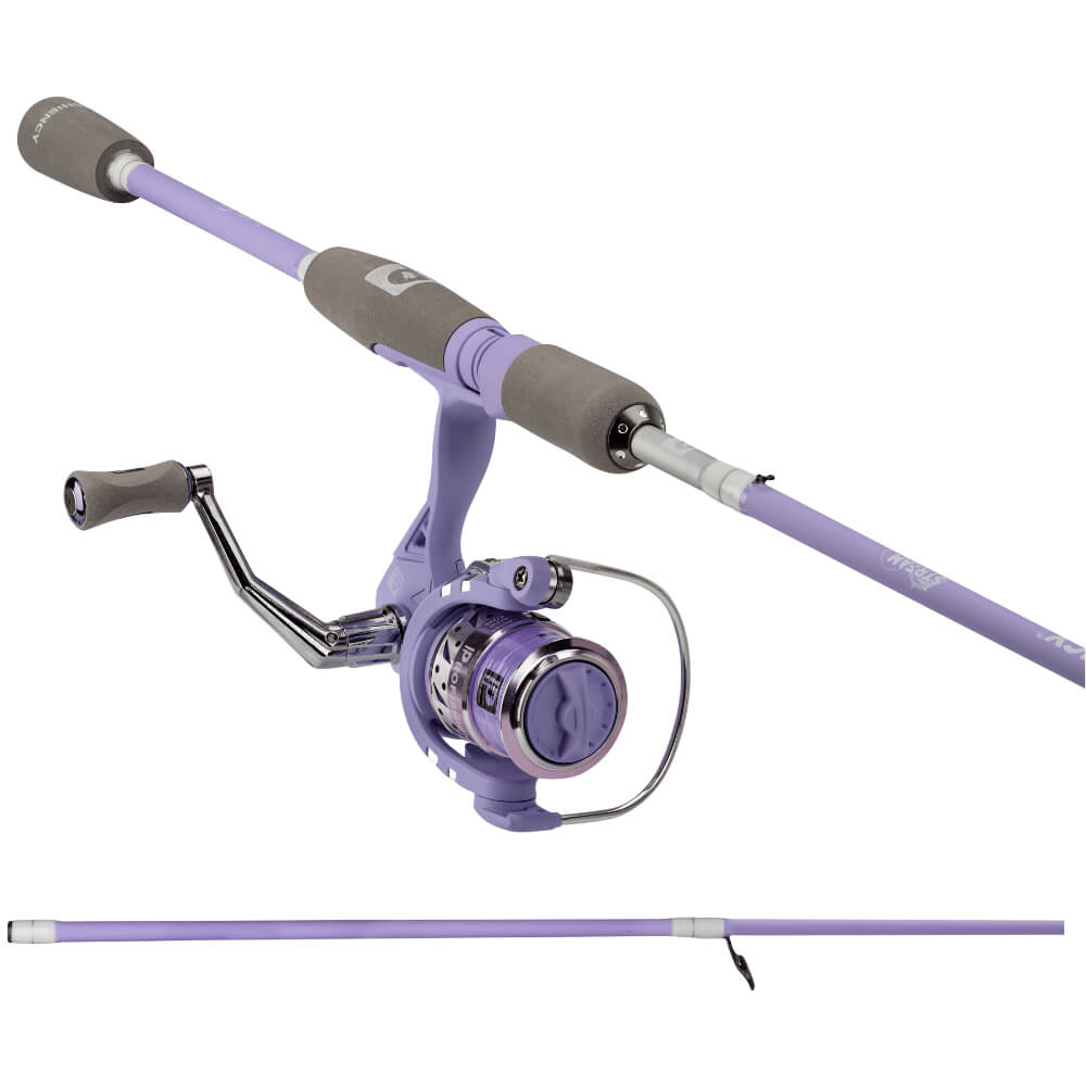  Ice Fishing Rod Purple Fishing Rod Combo Telescopic