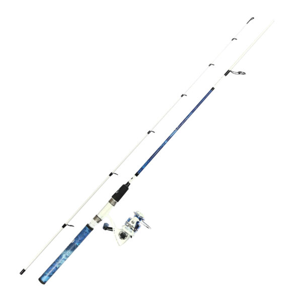Real Tree Wave True Blue Camo Spinning Combo Handle Rod